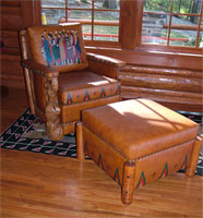 Ledger Molesworth Club Chair and Ottoman
