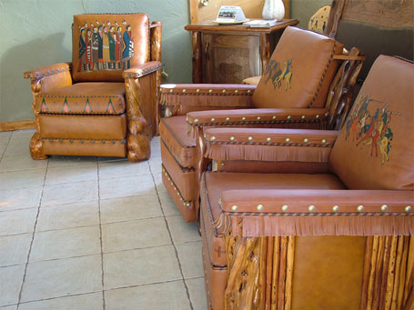 Molesworth Ledger Leather Chairs