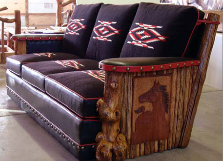 Molesworth Red Leather Sofa